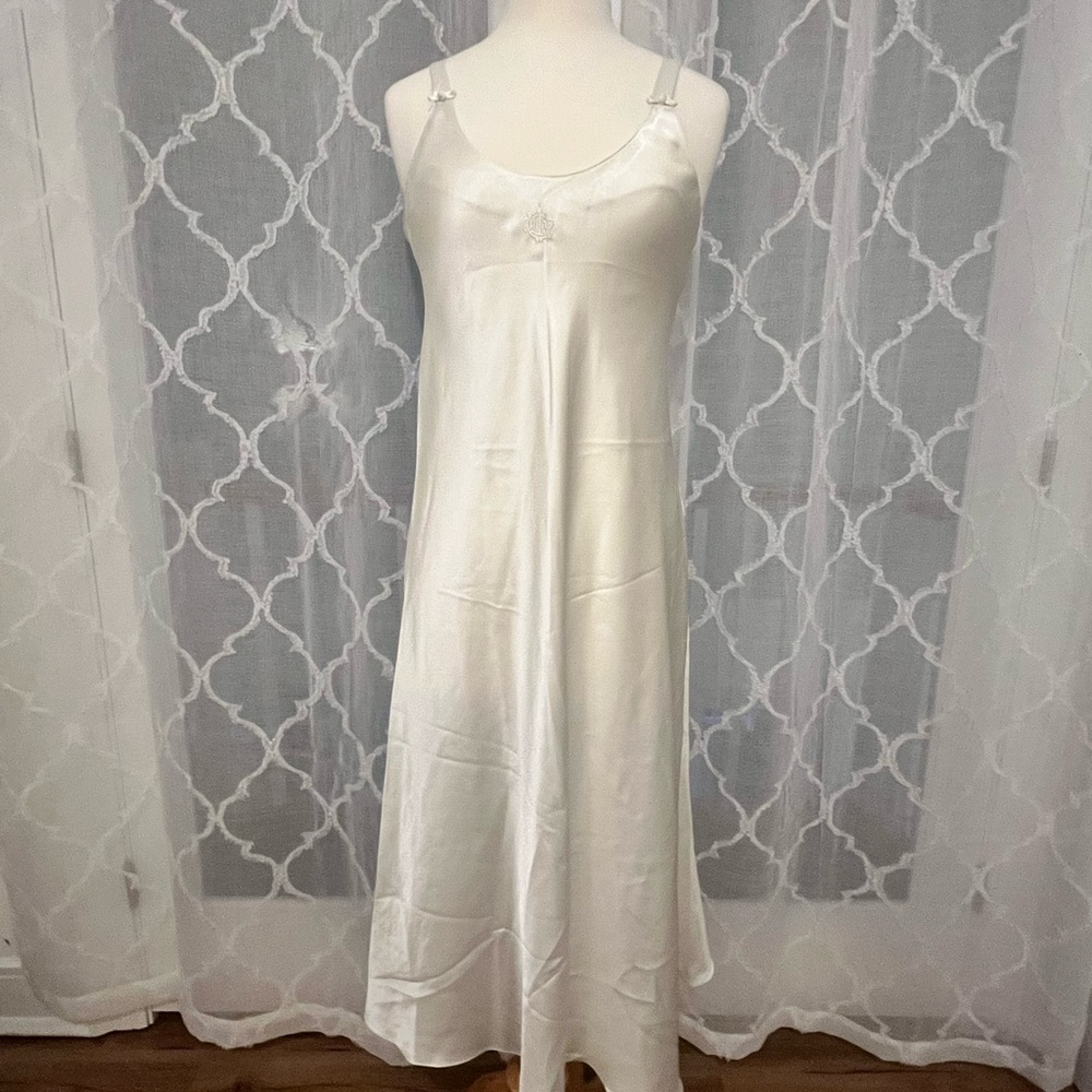 Dior Vintage Cream Satin Chemise